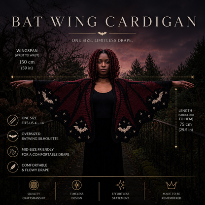 [Pre-Order] Bat Wing Cardigan 🦇